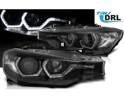 2x Phares avants BMW Série 3 F30 F31 LED Black (11-15) halogène d'origine