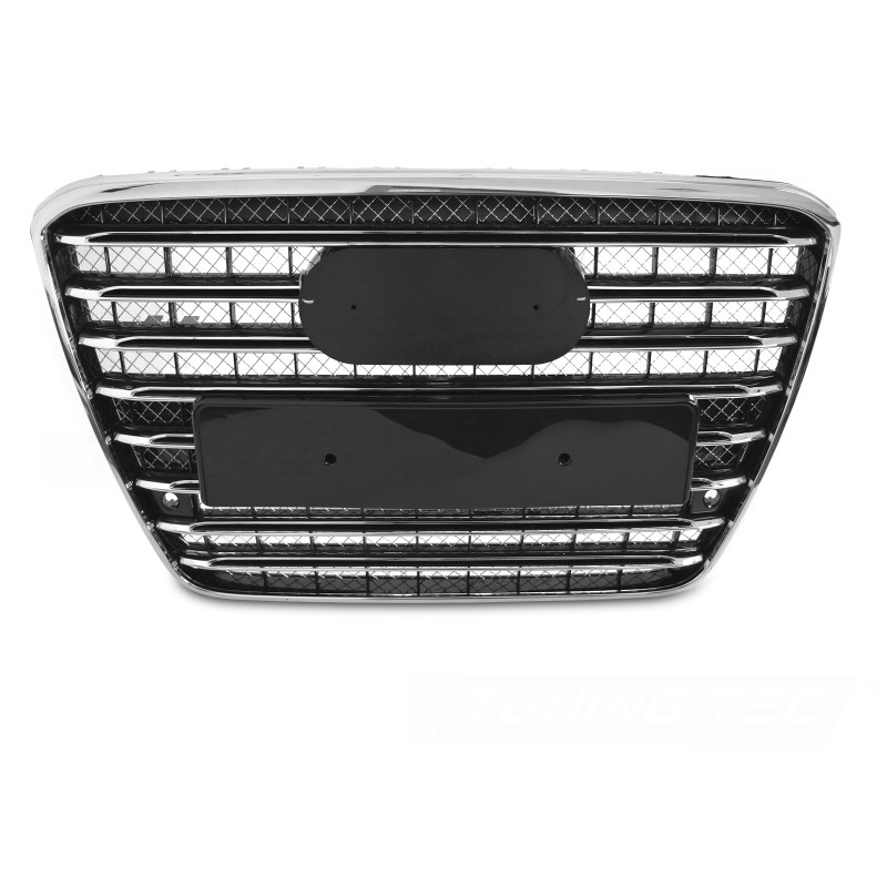 Calandre Noir & chrome pour Audi A8 (09-13) Look S8 Calandre Noir & chrome pour Audi A8 (09-13) Look S8