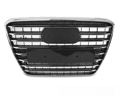 Calandre Noir & chrome pour Audi A8 (09-13) Look S8