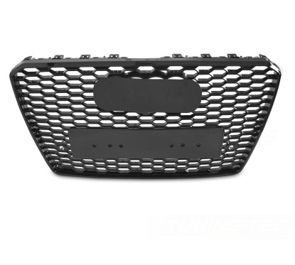 Calandre Noir Brillant pour Audi A8 (13-17) Look RS8