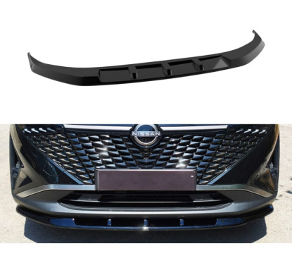 Rajout de pare-choc avant noir brillant Nissan Qashqai J12 (24+)