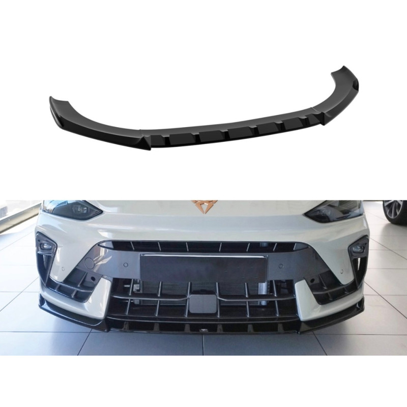 Rajout de pare choc avant noir brillant Cupra Leon MK1 (20+)
