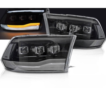 2x Phares avant Dodge Ram Full Led Black (09-18)