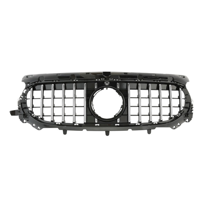 Calandre Panamericana GT Noir et Chrome Mercedes GLA H247 (23+) sans Pack AMG Line Calandre Panamericana GT Noir et Chrome Mercedes GLA H247 (23+) sans Pack AMG Line