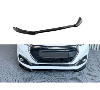 Rajout de pare-choc avant noir brillant Peugeot 208 (15-19)