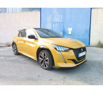 Rajout de pare-choc avant noir brillant Peugeot 208 (19-23)