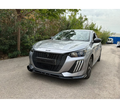 Rajout de pare-choc avant noir brillant Peugeot 208 (23+)