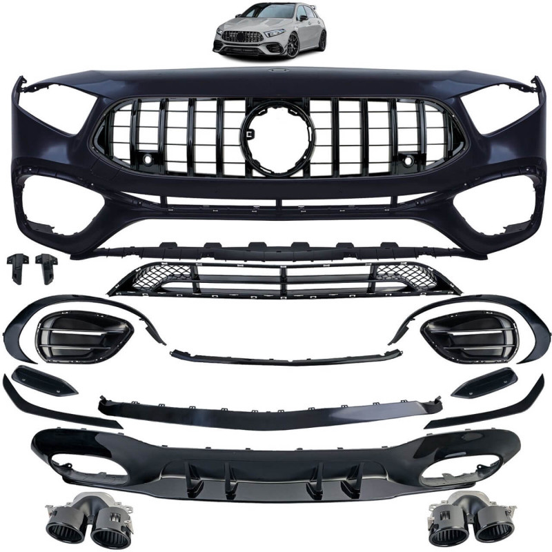 Kit carrosserie Mercedes Classe A W177 (18-22) Look A45s AMG