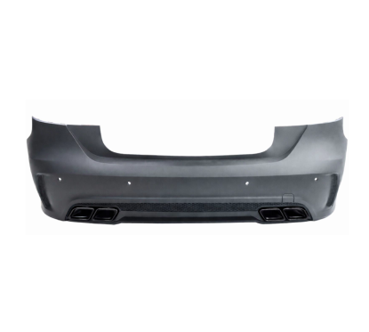 Pare choc arrière + embours d'échappements Noir Mercedes Classe A W176 (12-18)