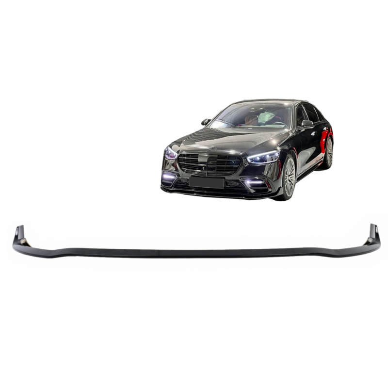 Rajout de Pare Choc avant Noir Brillant Mercedes Classe S W223 (20+)