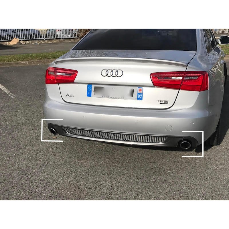 Diffuseur arrière Audi A6 C7 Berline et Avant (11-14) Look S-Line (1+1)