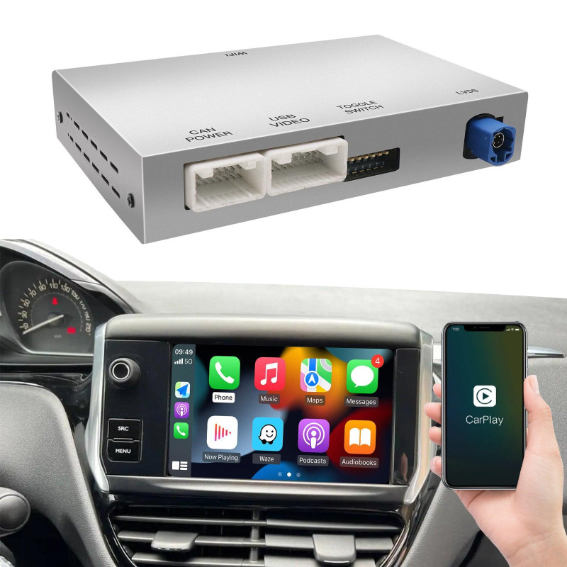Module CarPlay & Android Auto Peugeot/Citroën SMEG MRN & NAC (12-18)