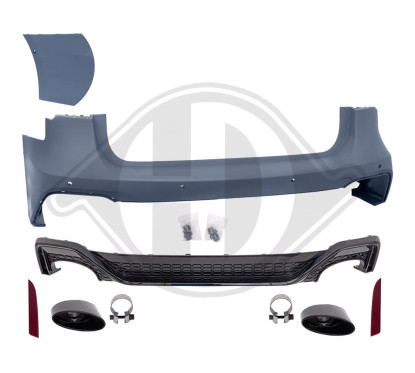 Pare choc arrière Audi A6 C8 Avant (18-23) Look RS6