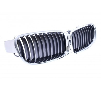 2x Grilles de Calandre BMW F30 F31 Noir et Chrome