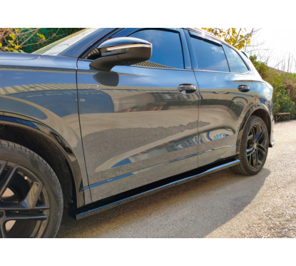 2x extensions Bas de caisses Noir brillant Vw Tiguan MK3 (24+)