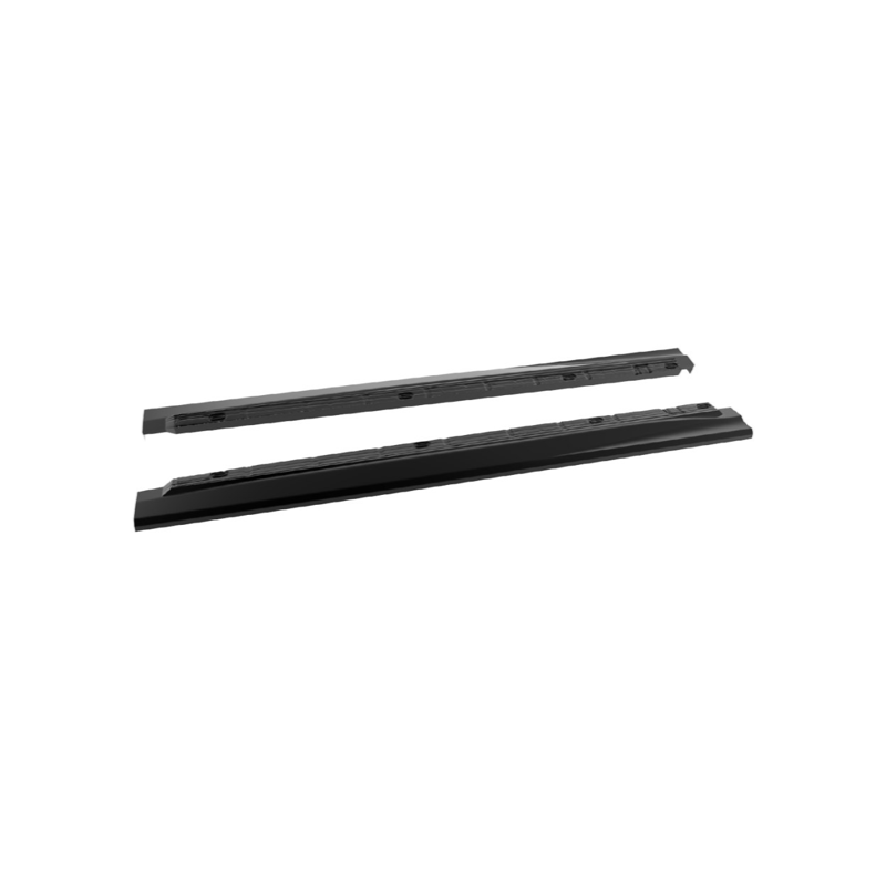 2X Bas de caisses Noir Brillant Audi A3 8P coupé (03-12)