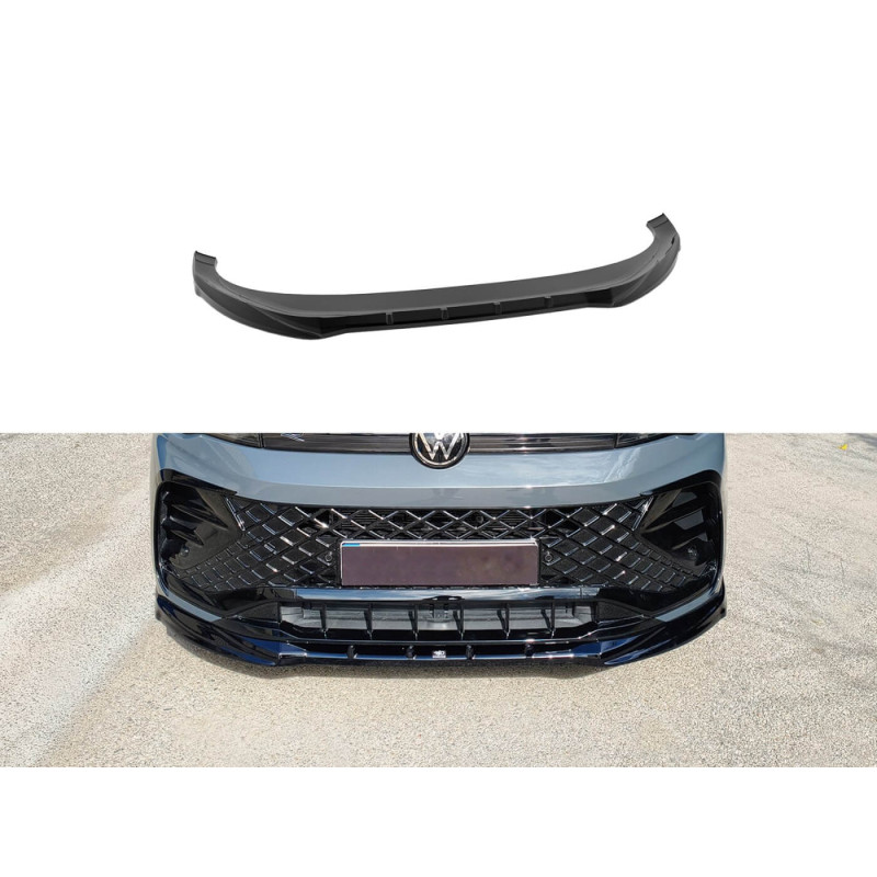 Rajout de pare choc avant Noir brillant Vw Tiguan R-Line (24+)