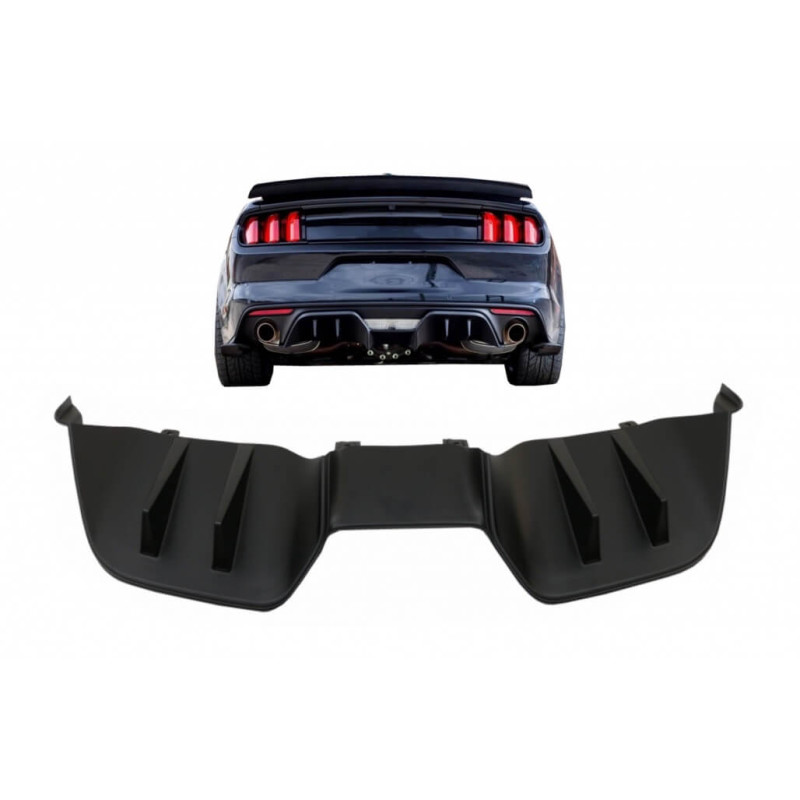 Diffuseur arrière noir mat Mustang MK6 (15-17) Look RTR