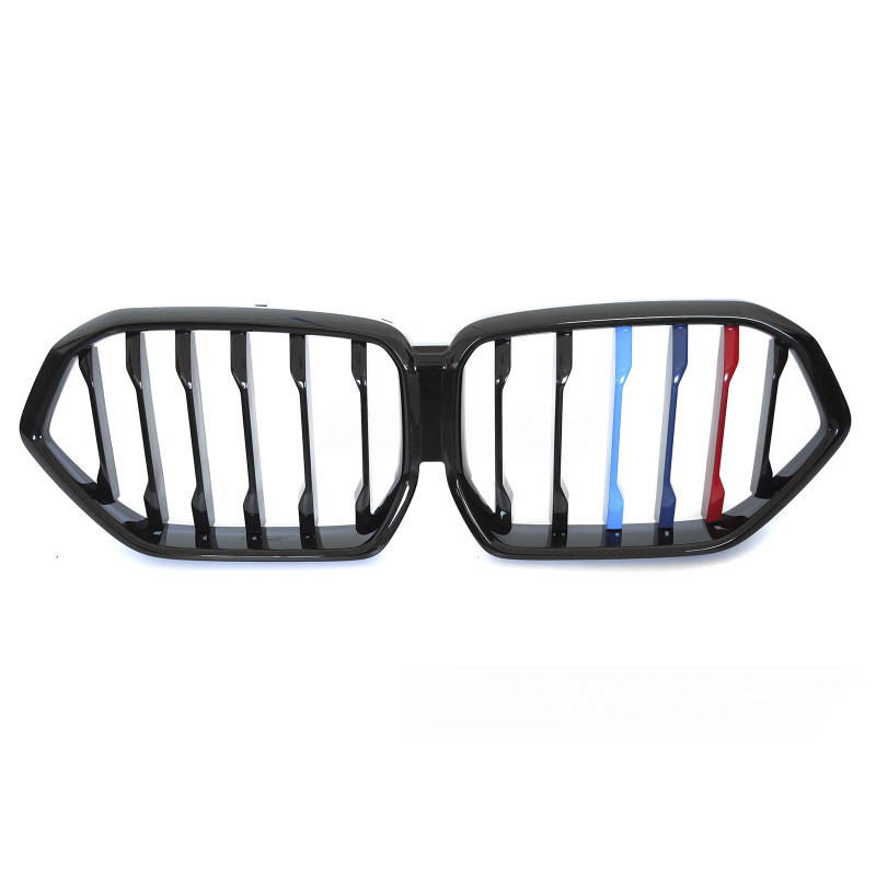 Calandre BMW X6 G06 Noir Brillant (18+) avec bandes M