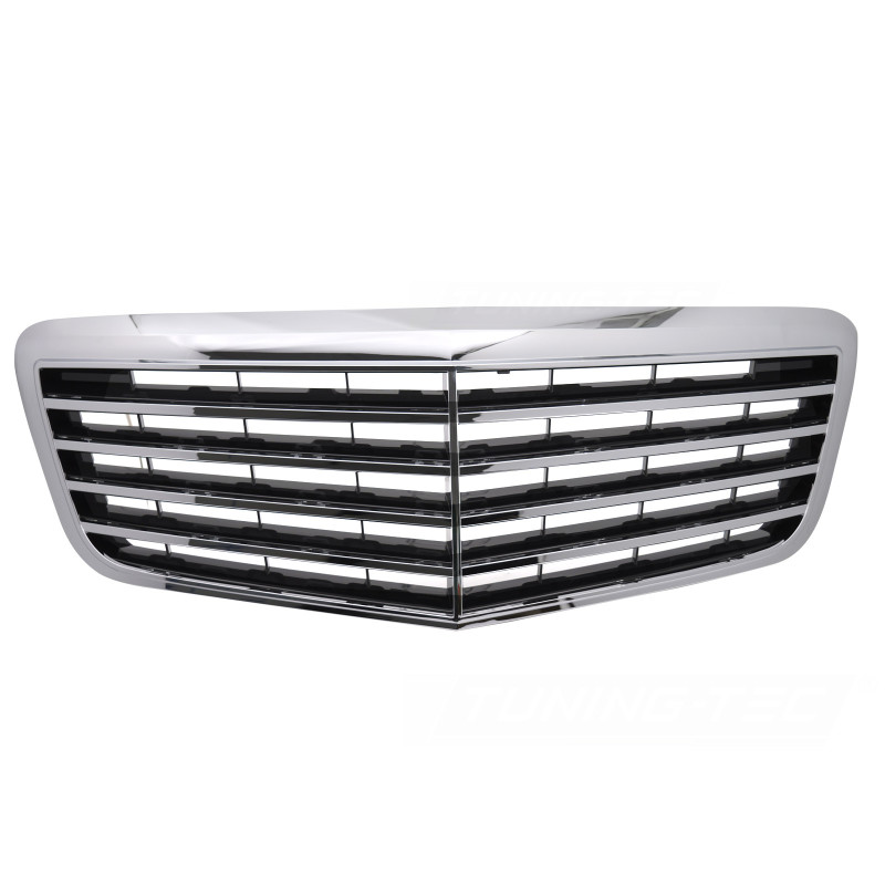 Calandre Mercedes Classe E W211 (06-09) Noir et chrome