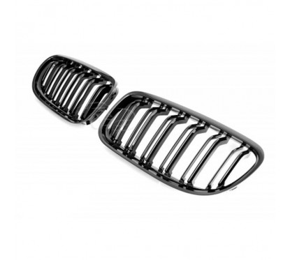 2x Grilles de Calandre BMW série 3 E90 E91 (08-12) Noir Brillant M Performance
