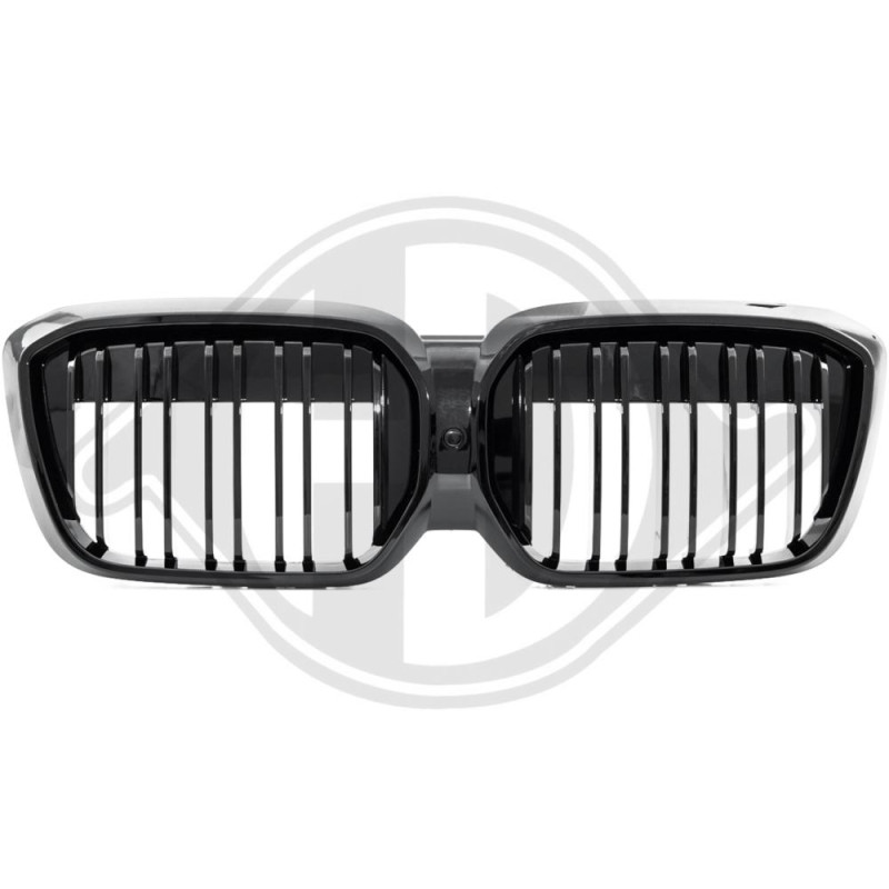 2x Grilles de Calandre noir et chrome BMW iX3 G08 (20-25) Look M Performance 2x Grilles de Calandre noir et chrome BMW iX3 G08 (20-25) Look M Performance