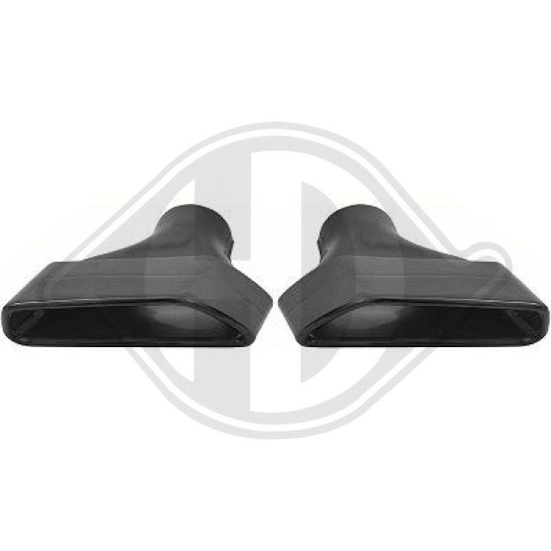 2x embouts d'échappements noir BMW Série 5 G30 (17-24)