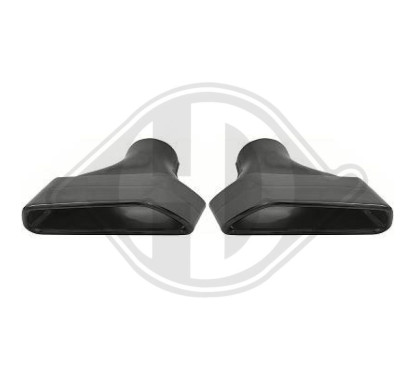 2x embouts d'échappements noir BMW Série 5 G30 (17-24)