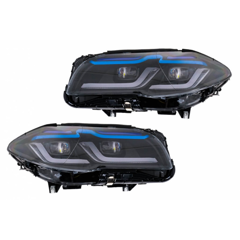 2x Phares avants BMW Série 5 F10 F11 (2010-2014) Look G30