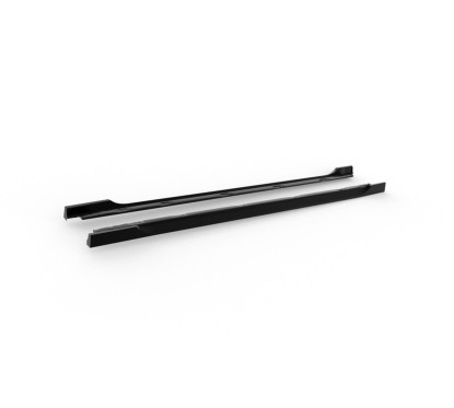 2x Extensions Bas de caisses Noir brillant Peugeot 208 (12-19)