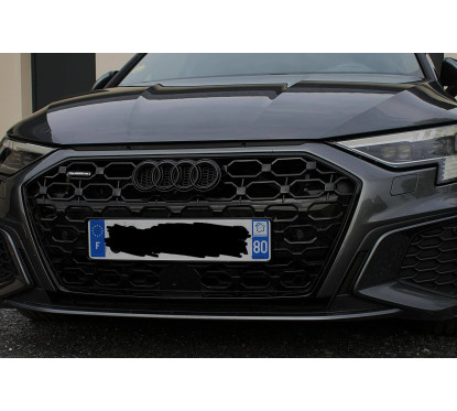 Calandre Audi A3 8Y Look RS3 Noir brillant (20-24)