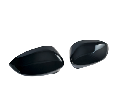 2x Coques rétroviseurs Fiat 500 Noir Brillant (07-20)