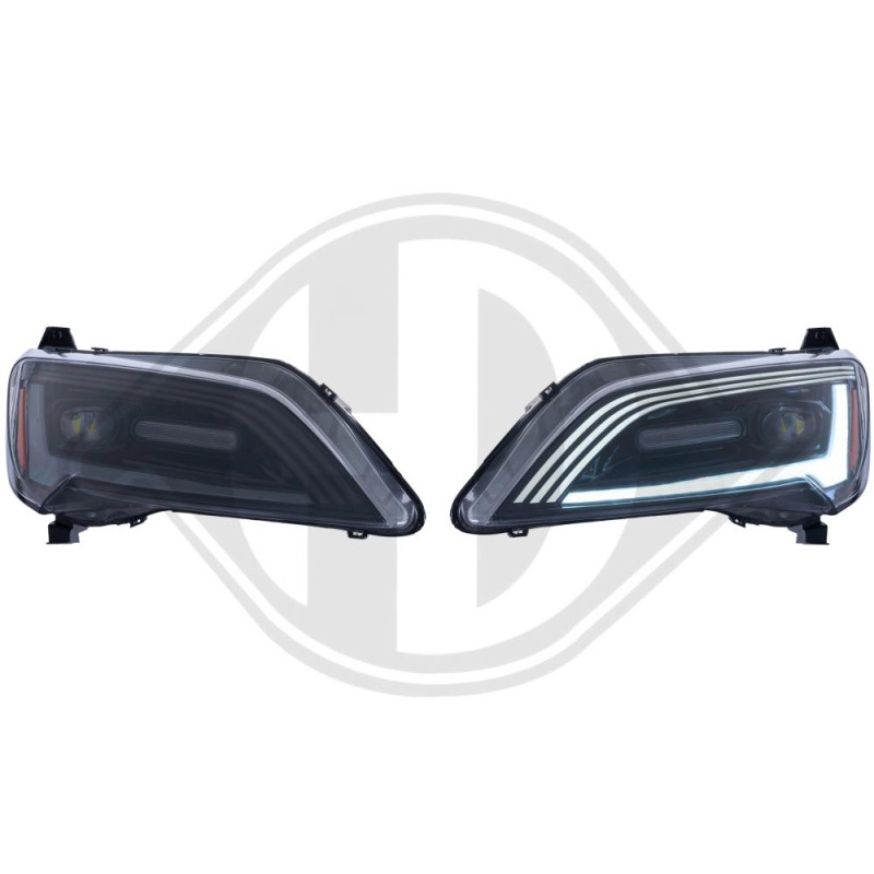 2x Phares LED Fiat Ducato, Citroen Jumper, Peugeot Boxer (14+)