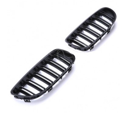 2x Grilles de Calandre BMW Série 3 E90 E91 (08-12) Noir Mat M Performance