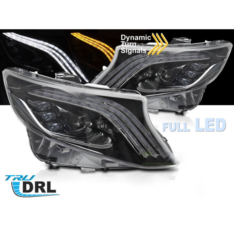 2x Phares LED Mercedes Vito et Classe V W447 (14-23)