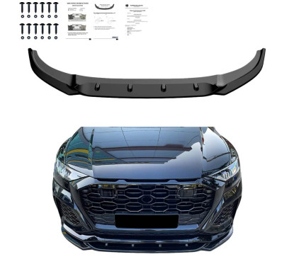Rajout de pare choc avant Noir brillant Audi RSQ8 (19-23)
