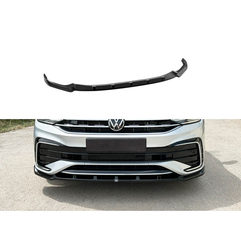 Rajout de pare choc avant noir brillant Vw Tiguan R-Line (20-24) v2
