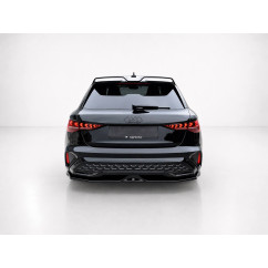 rajout de pare choc arrière noir brillant pour audi a3 8Y sline