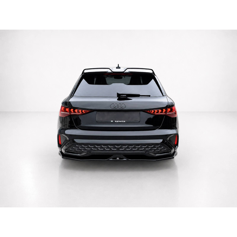 rajout de pare choc arrière noir brillant pour audi a3 8Y sline rajout de pare choc arrière noir brillant pour audi a3 8Y sline