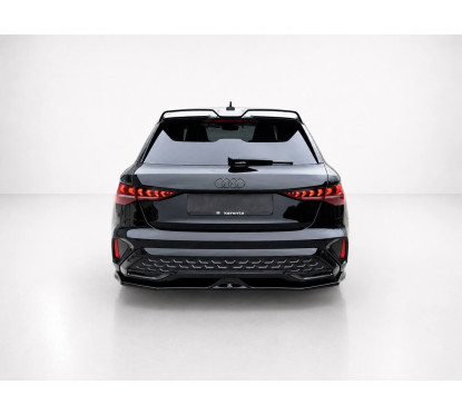 rajout de pare choc arrière noir brillant pour audi a3 8Y sline