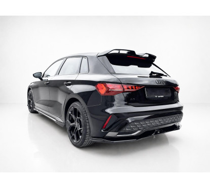 Rajout de pare choc arrière Noir Brillant Audi A3 8Y S-line (24+)