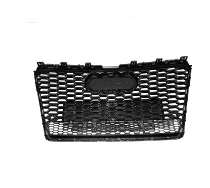 Calandre adaptable sur Noir brillant Audi A7 Look RS7 (10-13)