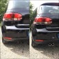 2x embouts d'echappements chromes adaptable sur Volkswagen Golf, Passat, Bora, Eos...