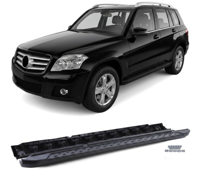 2x Marches pieds noir Mercedes GLK X204 (08-15)