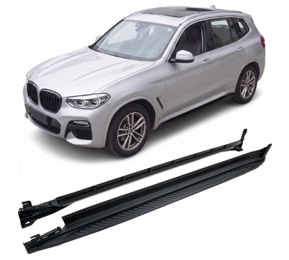 2x Marches pieds noir BMW X4 G02 (18-24)