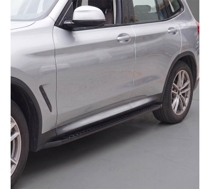 2x Marches pieds noir BMW X3 G01 (17-24)