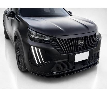 Rajout de pare choc avant Noir brillant Peugeot 2008 Facelift (23+)