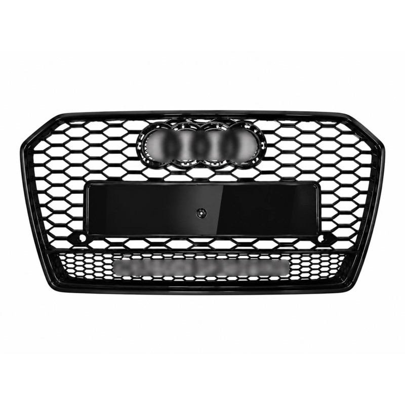Calandre Noir brillant pour Audi A6 C7 Look RS6 (14-18)