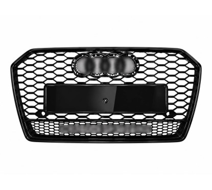 Calandre Noir brillant pour Audi A6 C7 Look RS6 (14-18)