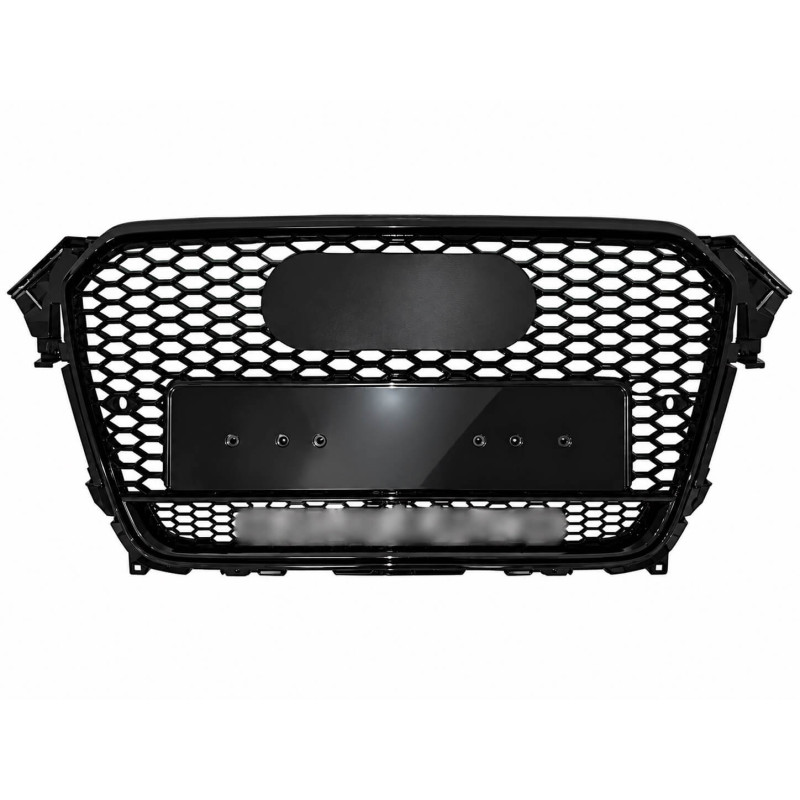 Calandre Noir brillant adaptable sur Audi A4 B9 Look RS4 (16-19)